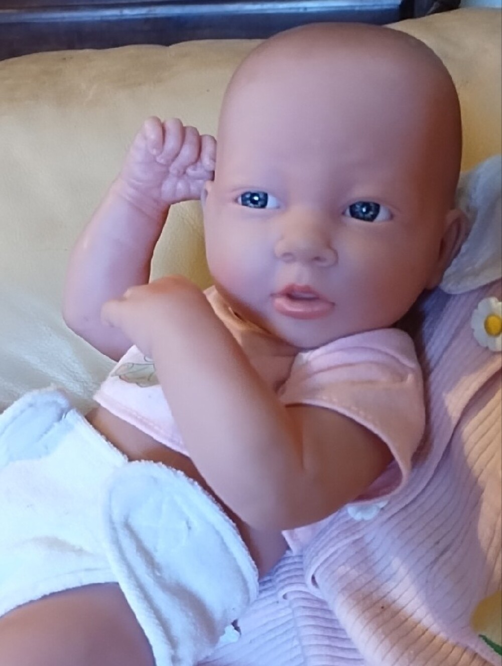 JC Toys Berenguer La Newborn doll wearing a white diaper Doll baby Jointed